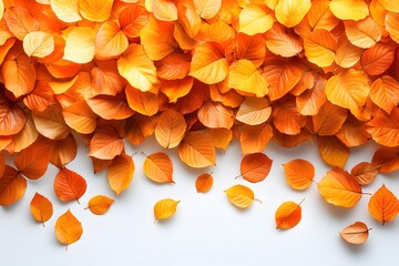 Wall Mural - Vibrant Autumn Leaves Background for Seasonal Design Projects
