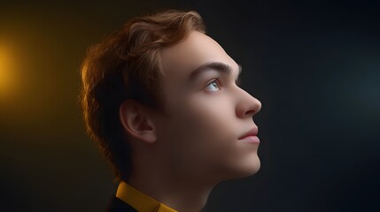 Poster - A vintage-inspired portrait of a gentleman, 1950s style