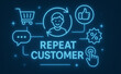 © AiDesign - Repeat customer loyalty retention marketing strategy with digital shopping icon for consumer engagement
