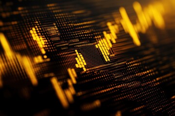 Poster - Stock market trading graph charts background illustrating trends and fluctuations in financial data, stock market trading graph charts background