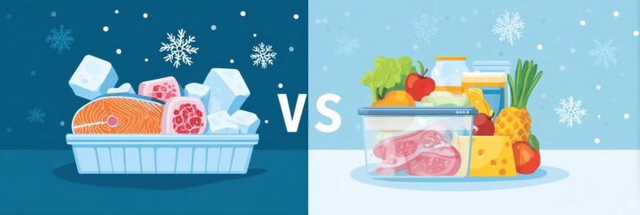 Poster - Comparing the Nutritional Benefits of Frozen and Fresh Foods for Healthier Meal Choices and Better Eating Habits