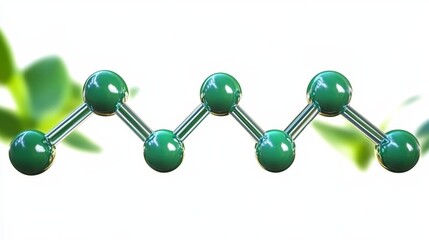 Poster - L Theanine Molecular Structure, Chemical Formula Representation in Green Tea Amino Acids Model