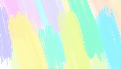Poster - Creative brush strokes art studio digital artwork colorful environment eye-level abstract design for modern aesthetics