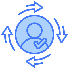 Poster - Consistency Blue Icon