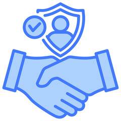 Poster - Trustworthiness Blue Icon