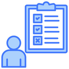 Poster - Assessment Blue Icon