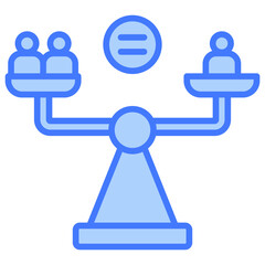 Poster - Impartiality Blue Icon