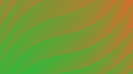 Poster - Smooth green and orange wavy lines create a vibrant abstract background, Abstract texture Gradient motion Background animation.