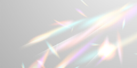 Wall Mural - light effect and zigzag ribbon falling from above on a beam of light, tinsel vector