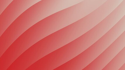 Poster - Curved, diagonal red and pink gradient stripes form a smooth, abstract background, Abstract texture Gradient motion Background animation.