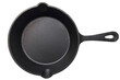 © Ilen Studio - cast iron frying pan isolated on white background. top view