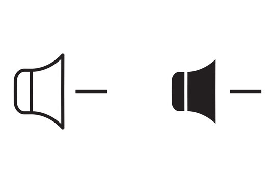 Speaker Icon set. Voice Icon, Vector Illustration
