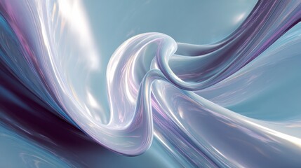 Poster - A fluid wavy texture showcasing soft gradients and luminous hues, ideal for background designs or digital art projects.