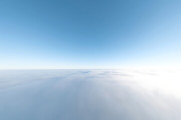 Wall Mural - above the clouds peaceful blue sky