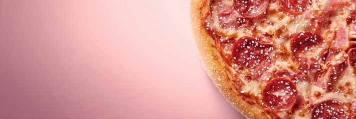 Poster - Branded Frozen Pizza Mockup With Glossy Textures and a Faded Design for Visual Appeal