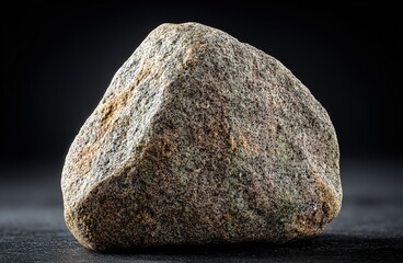 Poster - Unique textured rock displayed against a dark background highlighting its natural features and colors