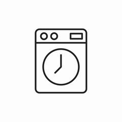 washing machine timer icon sign vector
