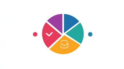 Poster - Pie chart breakdown of traffic acquisition channels including social, email, and search engines