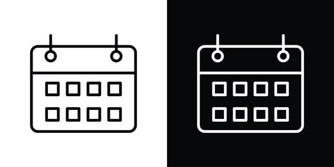 Poster - Calendar day icon. Simple element illustration. outline and flat symbol design