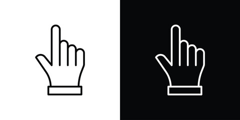 Fototapete - Cursor icon. Simple element illustration. outline and flat symbol design