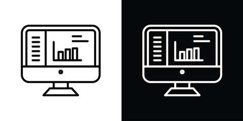 Poster - Dashboard icon. Simple element illustration. outline and flat symbol design