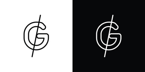 Poster - Guarani sign icon. Simple element illustration. outline and flat symbol design