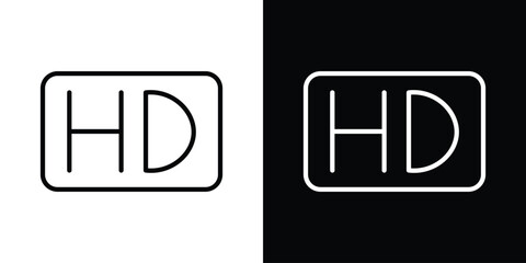 Poster - High definition icon. Simple element illustration. outline and flat symbol design
