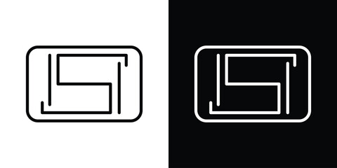 Poster - ISI mark icon. Simple element illustration. outline and flat symbol design