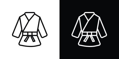 Kimono icon. Simple element illustration. outline and flat symbol design