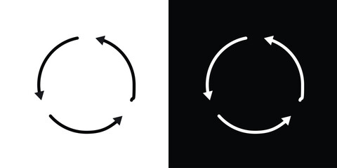 Poster - Life cycle icon. Simple element illustration. outline and flat symbol design