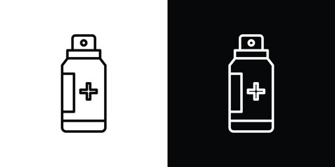 Poster - Medical pump icon. Simple element illustration. outline and flat symbol design