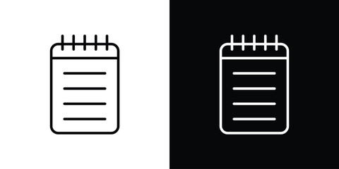 Poster - Memo Pad icon. Simple element illustration. outline and flat symbol design