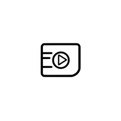 Poster - video camera icon