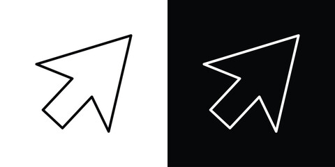 Fototapete - Mouse icon. Simple element illustration. outline and flat symbol design
