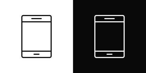 Poster - Phone icon. Simple element illustration. outline and flat symbol design