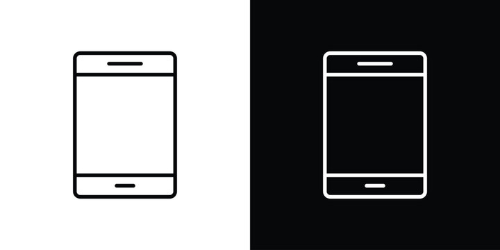 Phone icon. Simple element illustration. outline and flat symbol design