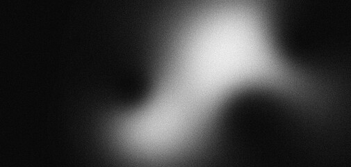 Wall Mural - grainy black and white background design for creative poster, abstract header backdrop, noise textur