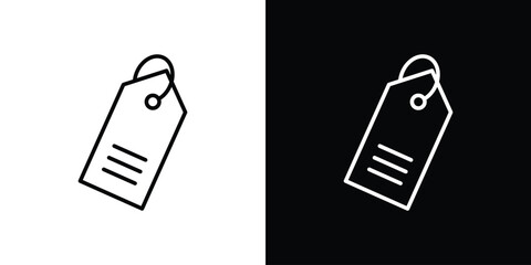 Poster - Price tag icon. Simple element illustration. outline and flat symbol design