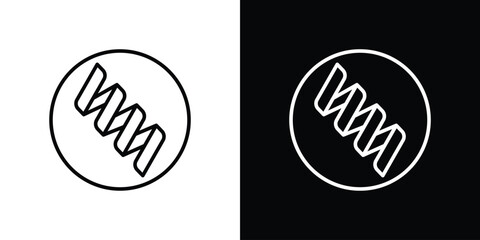 Poster - Protein icon. Simple element illustration. outline and flat symbol design