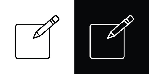 Poster - Register icon. Simple element illustration. outline and flat symbol design