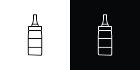 Fototapete - Sauce icon. Simple element illustration. outline and flat symbol design