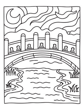 halloween coloring page, line art, halloween illustration, Print