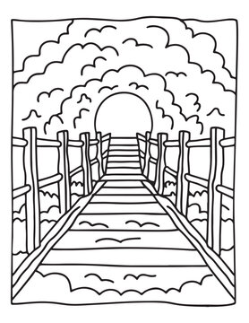 halloween coloring page, line art, Halloween illustration