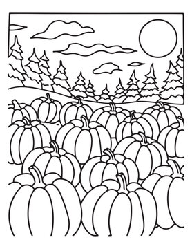 halloween coloring page, line art, Halloween illustration