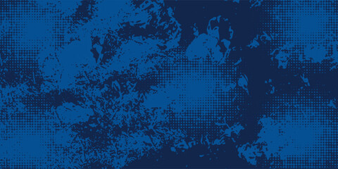 Aufkleber - blue color pattern gradient grunge texture background. Dots pop art comics sport style vector illustration Abstract background dark blue with modern corporate concept arts texture