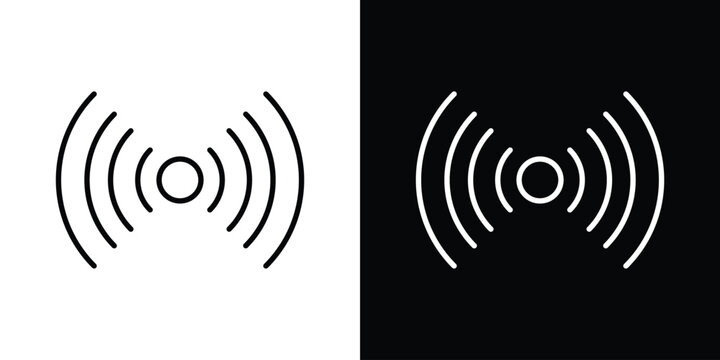 Signal icon. Simple element illustration. outline and flat symbol design