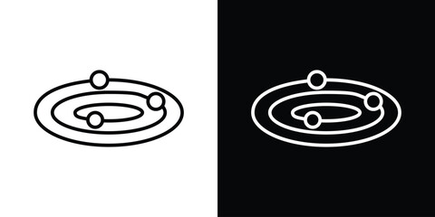 Poster - Space icon. Simple element illustration. outline and flat symbol design