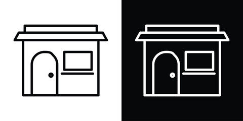 Fototapete - Store icon. Simple element illustration. outline and flat symbol design