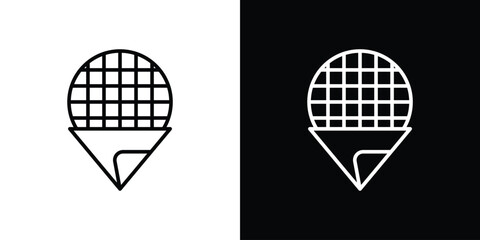 Poster - Stroopwafel icon. Simple element illustration. outline and flat symbol design