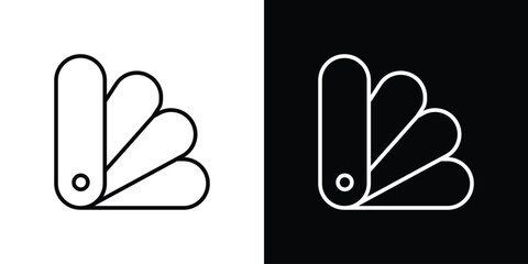 Poster - Swatchbook icon. Simple element illustration. outline and flat symbol design